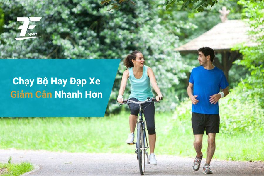 chạy bộ hay đạp xe đạp giảm cân nhanh hơn